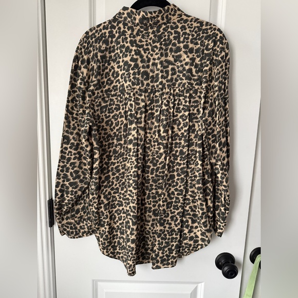Maeve leopard Print Collared Shirt - Picture 5 of 7